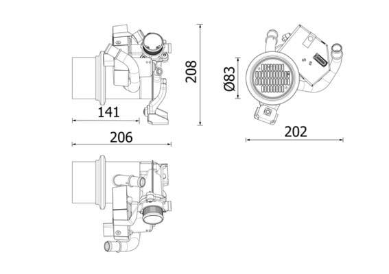 EXHAUST GAS RECİRCULATİON COOLER EGR-COOLER AUDI A3