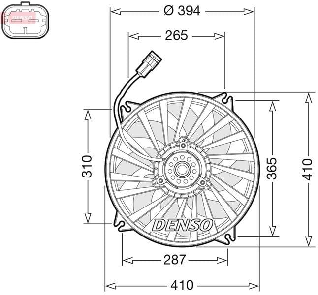 FAN MOTORU PARTNER-BERLINGO-JUMPY-P307-P308-P3008-P5008-RZC-C4 I-II-DS4-DS5 1.6 16V HDI-THP 2.0 HDI