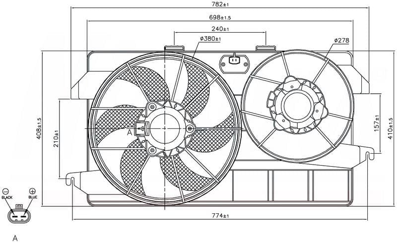 FAN RADİATOR FAN CONNECT 2002 TEK FANLI
