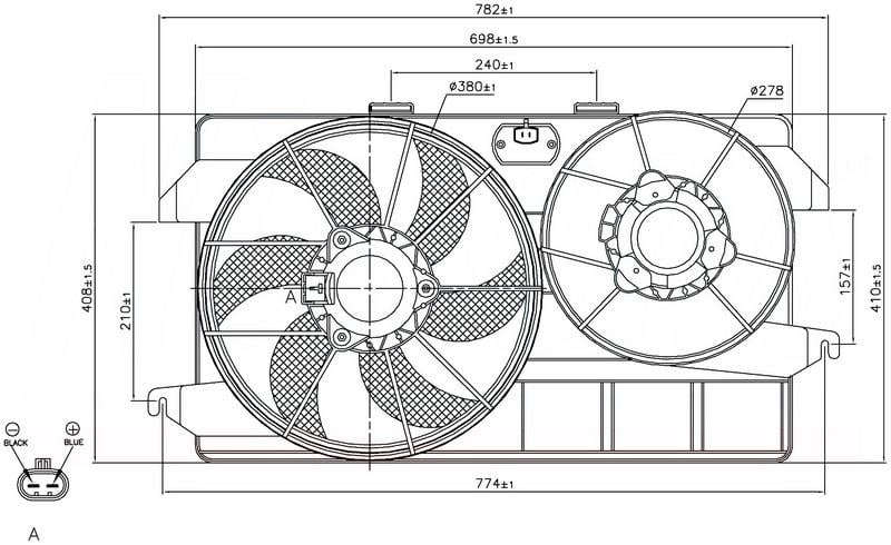 FAN RADİATOR FAN CONNECT 2002 TEK FANLI
