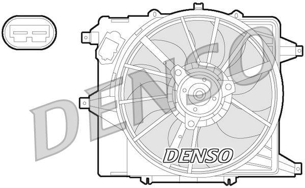 FAN. RADİATOR RENAULT CLIO II 98-