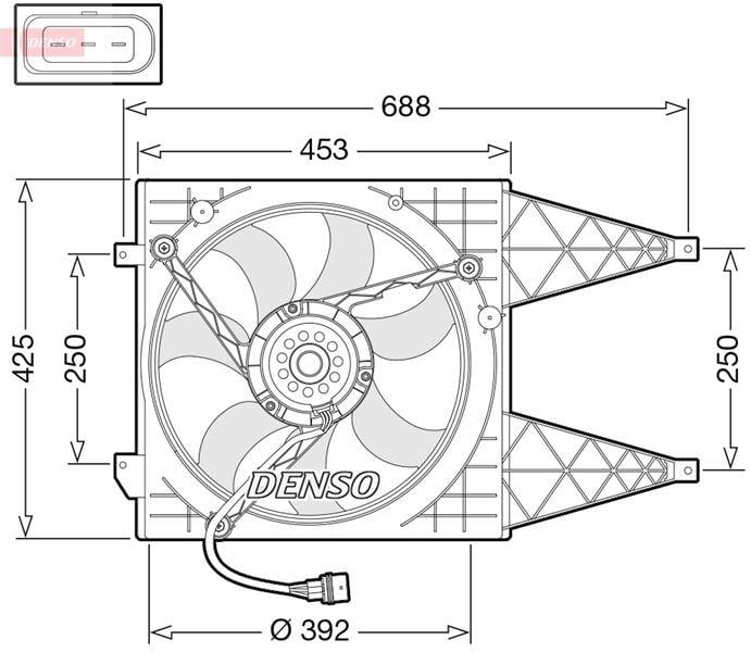 FAN. RADİATOR SEAT CORDOBA 6K2 99-02