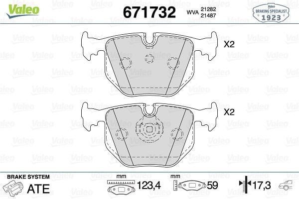 FREN BALATASI ARKA BMW E38 E46 E53 E83 Z4 M5 E39 RANGE ROVER 3 L322 02>12