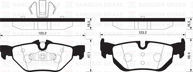 FREN BALATASI ARKA BMW E81 E82 E87 E88 E90 E91 E92 E93 F30 F35 E84