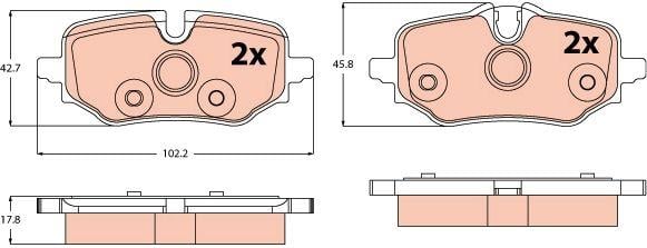 FREN BALATASI ARKA BMW F70 F74 F78 U06 U12 U11 U10 . MINI J05 J01 U25