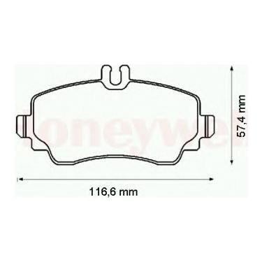 FREN BALATASI ARKA MERCEDES C-CLASS W205 S205 C205 A205