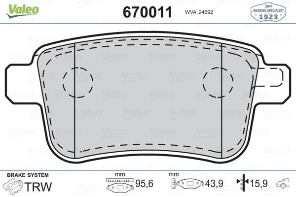 FREN BALATASI ARKA MERCEDES CITAN W415 12> . RENAULT KANGOO II 09>