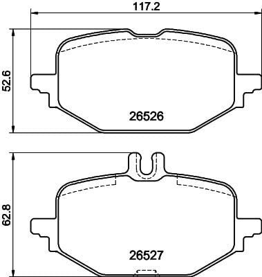 FREN BALATASI ARKA MERCEDES W206 S206 C236 A236 W214 S214 C236 A236