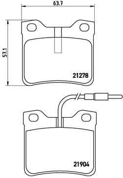 FREN BALATASI ARKA MERCEDES W638 B901 B902 . PEUGEOT 406 605