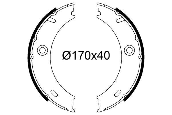 FREN BALATASI ARKA PARK FRENI MERCEDES SPRINTER B901>B904 . VW LT 28-35-46
