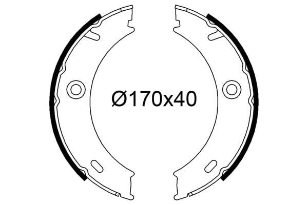 FREN BALATASI ARKA PARK FRENI MERCEDES SPRINTER B901>B904 . VW LT 28-35-46