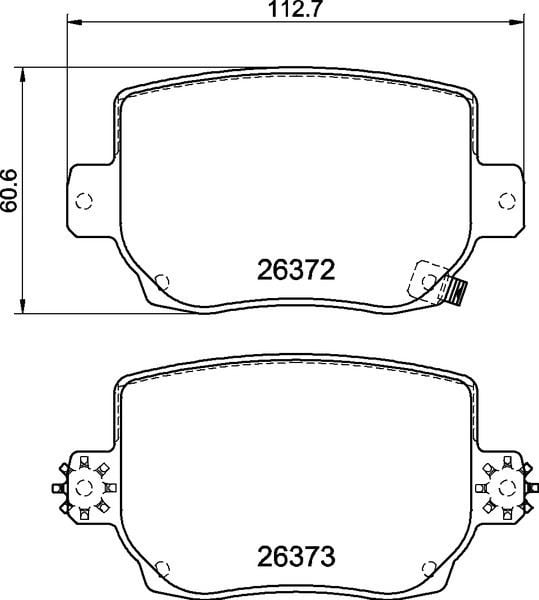 FREN BALATASI ARKA TESLA MODEL 3 5YJ3 2020> MODEL Y 5YJY 2019> SPOR PAKET