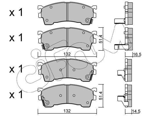 FREN BALATASI FORD USA / MAZDA 2.0;2.5 İ 24V / PROBE II ECP : 2.0;2.0 16V;2.5 V6 24V / XEDOS 6 CA