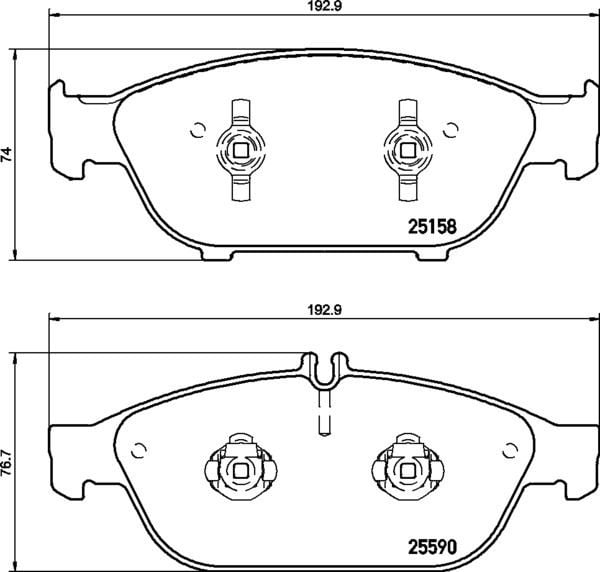 FREN BALATASI MERCEDES-BENZ E-CLASS CONVERTİBLE A207 01/10-12/16-MERCEDES-BENZ E-CLASS COUPE C207