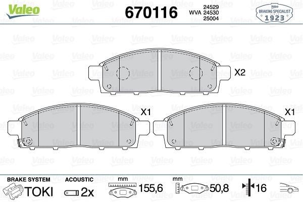 FREN BALATASI ÖN FIAT FULLBACK 16> MITSUBISHI L200 14>