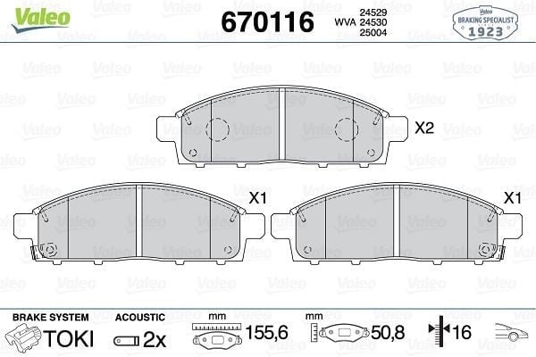 FREN BALATASI ÖN FIAT FULLBACK 16> MITSUBISHI L200 14>