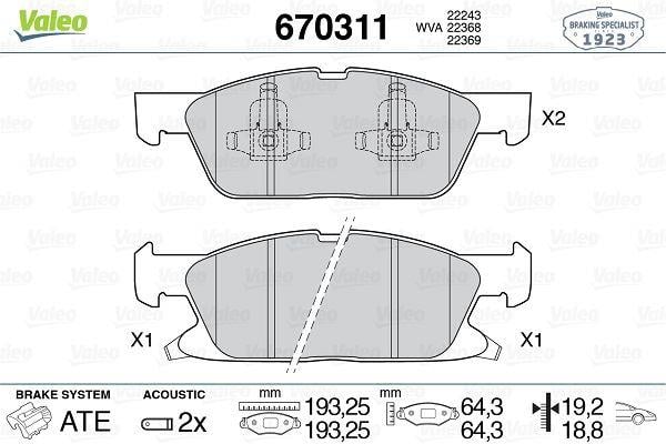 FREN BALATASI ÖN FORD S-MAX/GALAXY/EDGE 15>