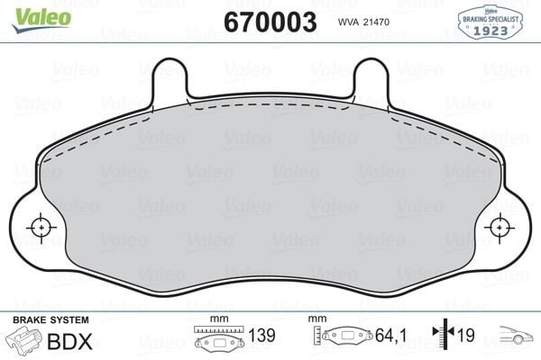 FREN BALATASI ÖN FORD TRANSİT 92> T12-M12