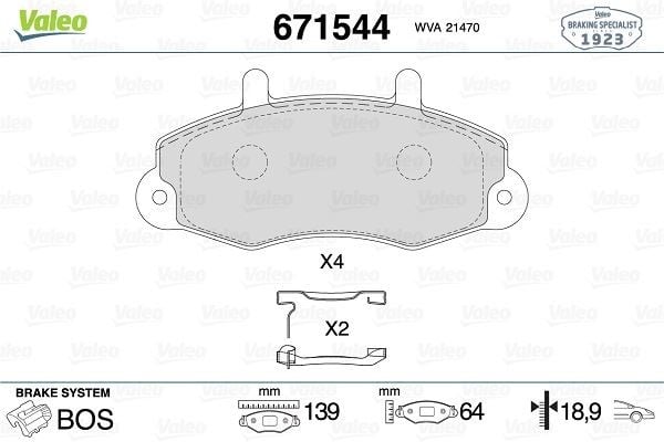 FREN BALATASI ÖN FORD TRANSİT 92> T12-M12