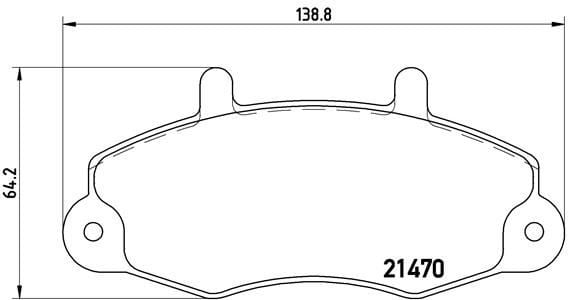 FREN BALATASI ÖN FORD TRANSİT 92> T12-M12