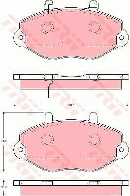 FREN BALATASI ÖN FORD TRANSİT 92> T15-M15 FORM/CHASSİS E -TRANSIT TOURNEO BUS-TRANSIT VAN E -TRANSIT VAN E FORD AUSTRALIA TRANSIT BUS
