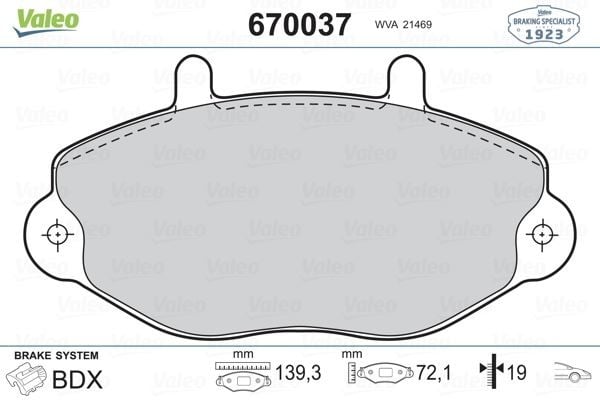FREN BALATASI ÖN FORD TRANSİT 92> T15-M15