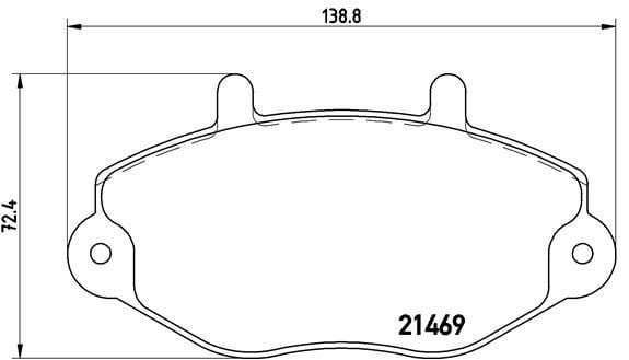 FREN BALATASI ÖN FORD TRANSİT 92> T15-M15