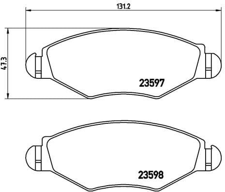 FREN BALATASI ON PEUGEOT 206 1.4 1.4HDI 1.6 01- RENAULT KANGOO 1.2 1.5 1.9 Low-Met