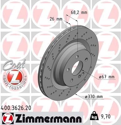 FREN DİSKİ - ARKA - 330/ 26-24 MM 986479654