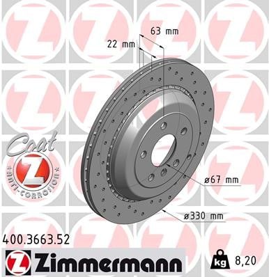 FREN DISKI ARKA 4-matic MERCEDES X164 W251 W164