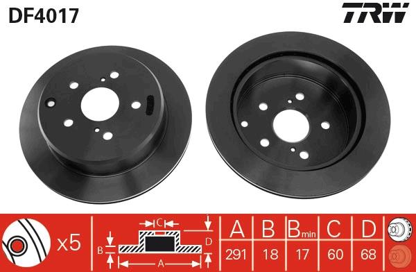 FREN DİSKİ ARKA AKS TOYOTA ESTIMA EMINA / LUCIDA R1- R2 -PREVIA I R1- R2 -SUPRA A7 1986->1993