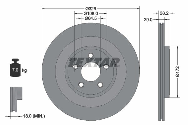 FREN DİSKİ ARKA JAGUAR S-TYPE II X200