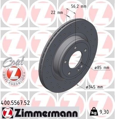 FREN DISKI ARKA MERCEDES G-CLASS W463 18>