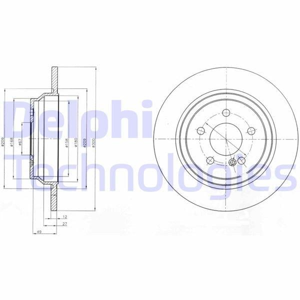 FREN DISKI ARKA MERCEDES S-CLASS W221 C216
