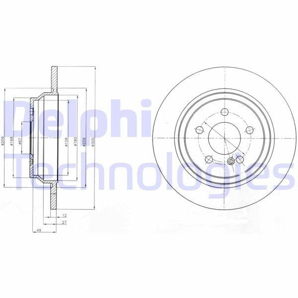 FREN DISKI ARKA MERCEDES S-CLASS W221 C216
