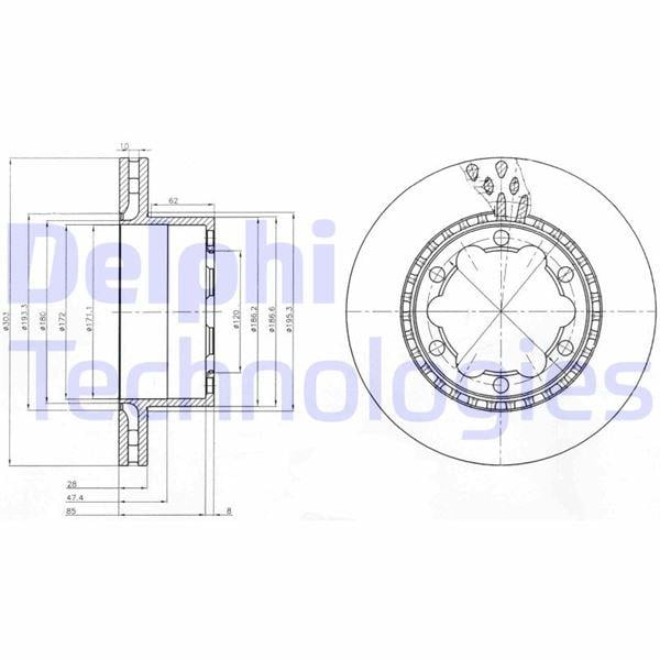 FREN DISKI ARKA MERCEDES SPRINTER B906 B907 . VW CRAFTER 30-35-50 CIFT TEKER
