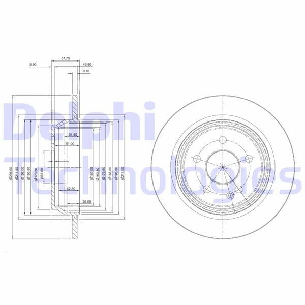 FREN DISKI ARKA MERCEDES VITO W639 03>