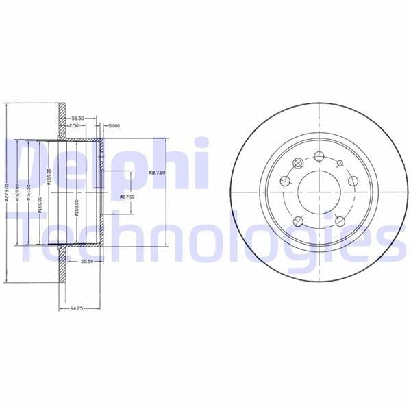 FREN DISKI ARKA MERCEDES W115 C123 S123 W116 W126 W123