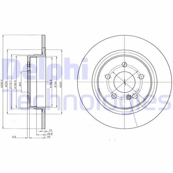 FREN DISKI ARKA MERCEDES W204 S204 C204 C207 A207
