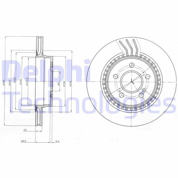 FREN DISKI ARKA MERCEDES W204 S204 C207 A207