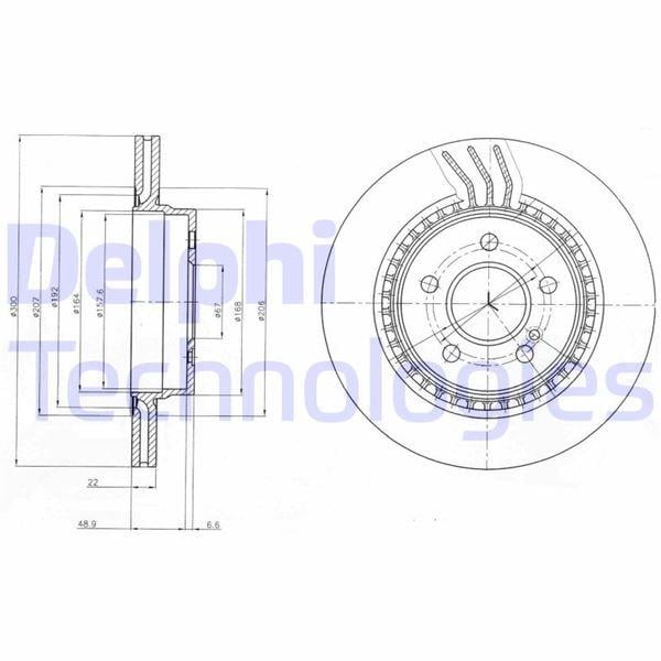 FREN DISKI ARKA MERCEDES W204 S204 C207 A207