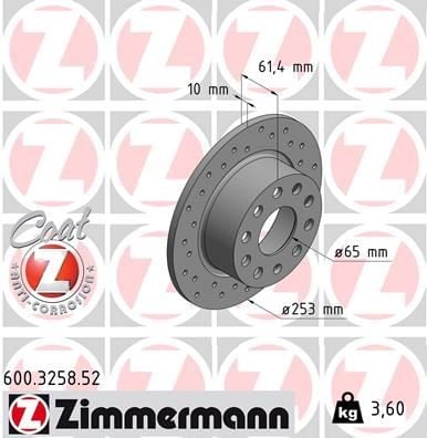 FREN DİSKİ ARKA SKODA OCTAVIA III 12>20 253x10x61.4
