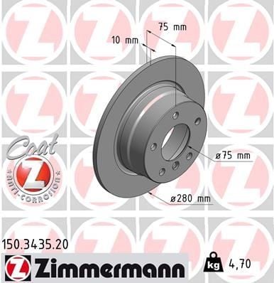 FREN DİSKİ ARKA Z4 2003 > 986479494-DF6106