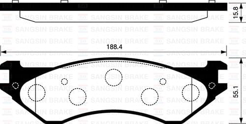 FREN DİSKİ BALATASI DODGE RAM 1/2TON 2WD D842