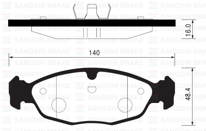 FREN DİSKİ BALATASI GM SHANGHAI NEW SAIL 05-10 D1644