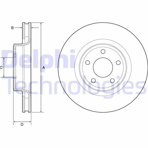 FREN DİSKİ ÇİFTLİ PAKET - BOYALI. DELİKLİ ÖN FORD MUSTANG 01/2015 >