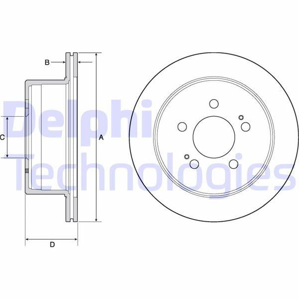 FREN DİSKİ ÇİFTLİ PAKET - BOYALI. DELİKLİ ARKA HYUNDAI H1 08/2003 > 05/2008