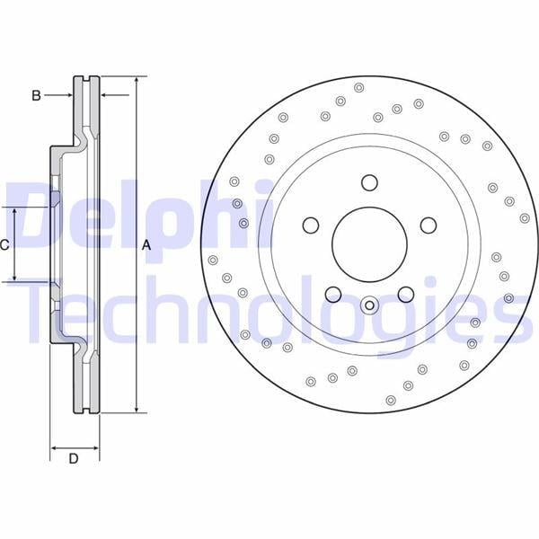 FREN DİSKİ ÇİFTLİ PAKET - BOYALI. DELİKLİ ARKA OPEL ASTRA 09/2011 >