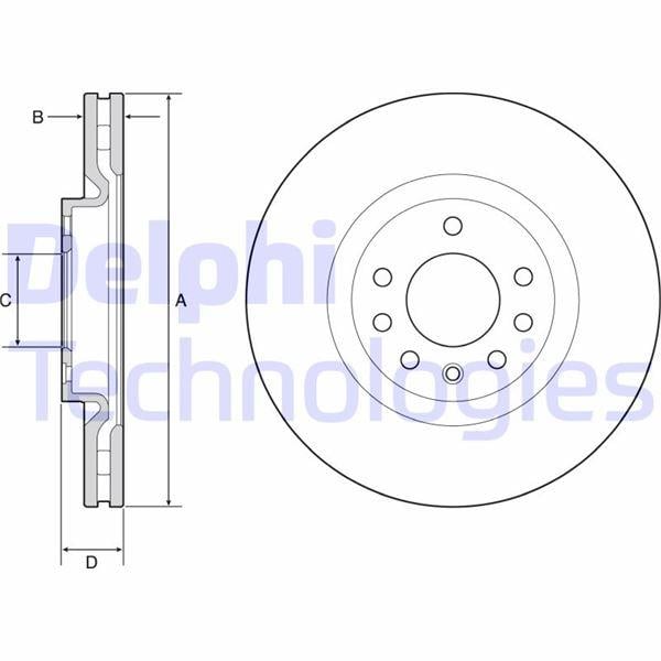 FREN DİSKİ ÇİFTLİ PAKET - BOYALI. DELİKLİ ÖN OPEL CORSA 06/2011 > 03/2015