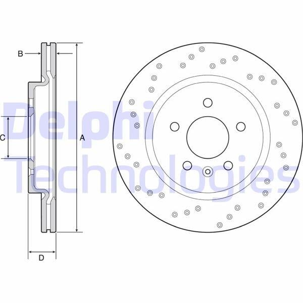 FREN DİSKİ ÇİFTLİ PAKET - BOYALI. DELİKLİ ARKA OPEL ASTRA 09/2011 >